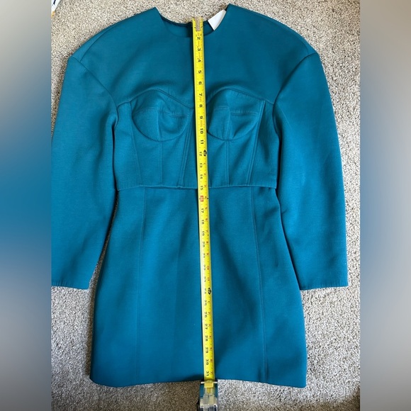 Aknvas Teal Blue Neneh Corset Minidress - Size 6 - Picture 13 of 13